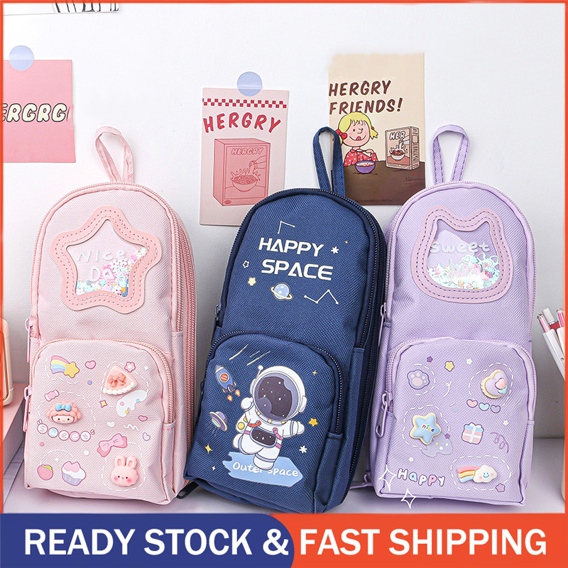 

Tas Pensil Case Karakter 3D Dekorasi Glitter Kapasitas Besar Versi Korea Model Lucu Tas Pensil Kanvas Kapasitas Besar Tempat Pensil Lucu, Kotak Penyimpanan Anak Perempuan, Perlengkapan Sekolah, Tas Alat Tulis Siswa