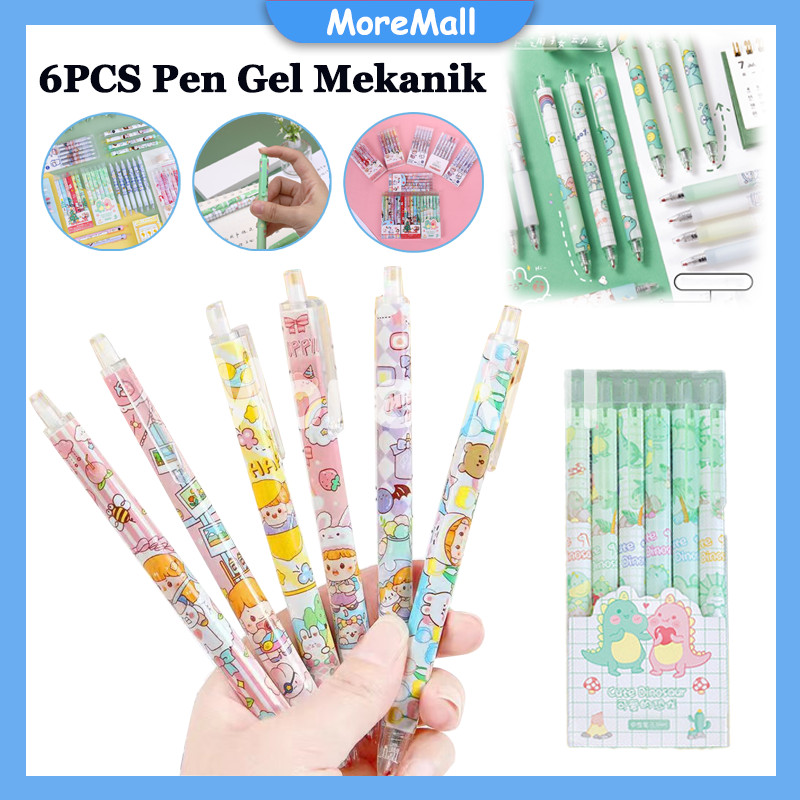 

Pulpen Gel Lucu/6Pcs Pulpen Gel Mekanik 0.5mm