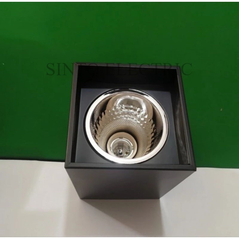 OSKA Downlight Outbow Hitam Kotak 3"