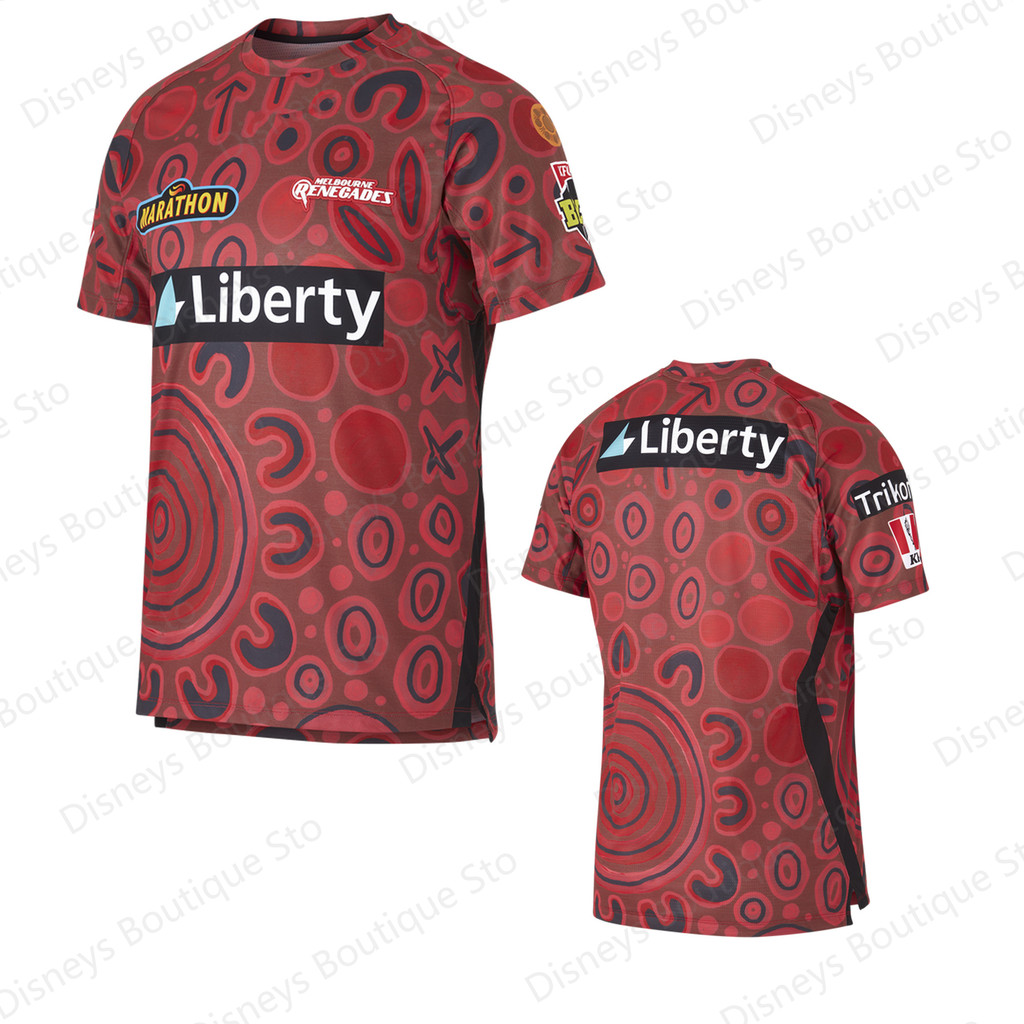 2024 New Arrival Summer Australian BBL Melbourne Renegades Jersey Indigenous BBL Shirt Training Jers