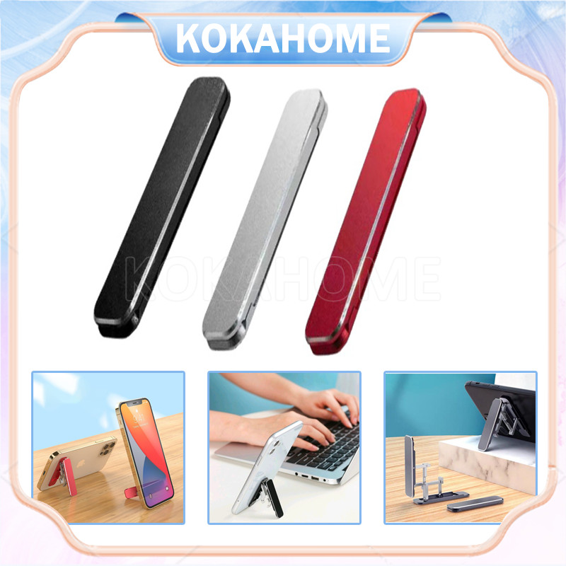 dudukan ponsel lipat/tempat ponsel serbaguna/tempat ponsel berperekat/dudukan telepon lipat mini