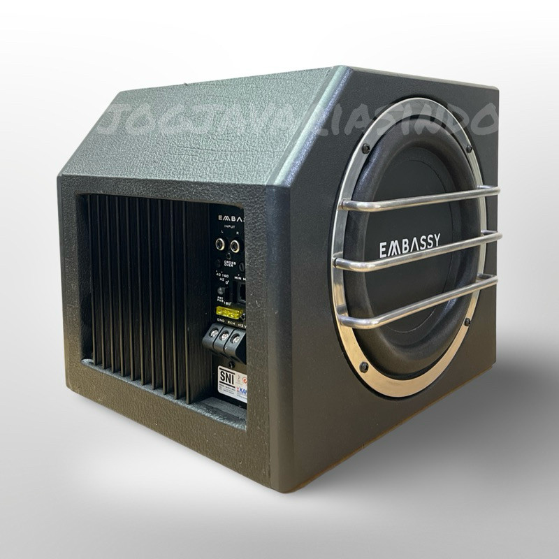 Bastube Embassy Double Subwoofer 8 inch Aktif Subwoofer Embassy ZEUS