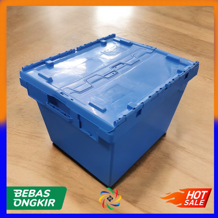 

Box Container Plastik L o g i s t i k Industri Stackable 50kg 80 Liter
