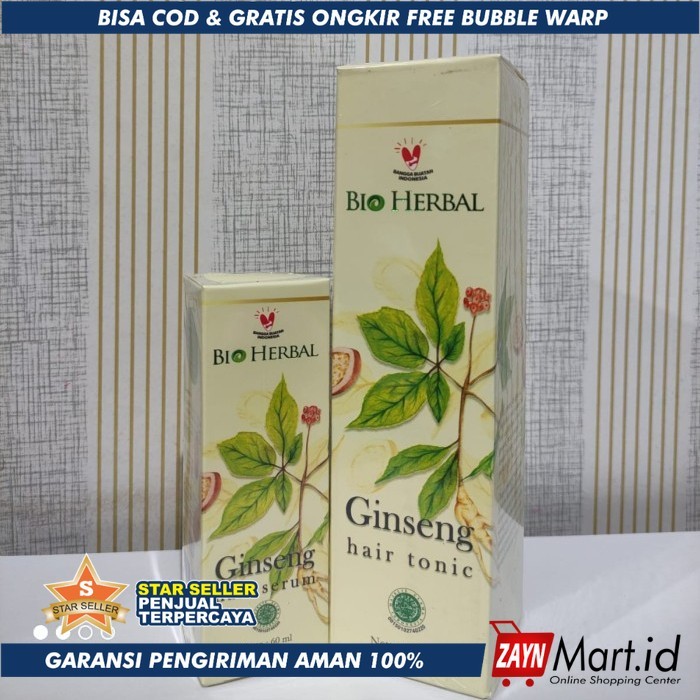 PAKET BIO HERBAL HAIR TONIC + SERUM HAIR TREATMENT ORIGINAL - BIO TONIC+SERUM
