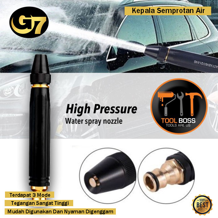 Kepala Semprotan Air Cuci Mobil Motor Steam Hose Nozzle Water Jet Taman Sambungan Selang Water Gun J