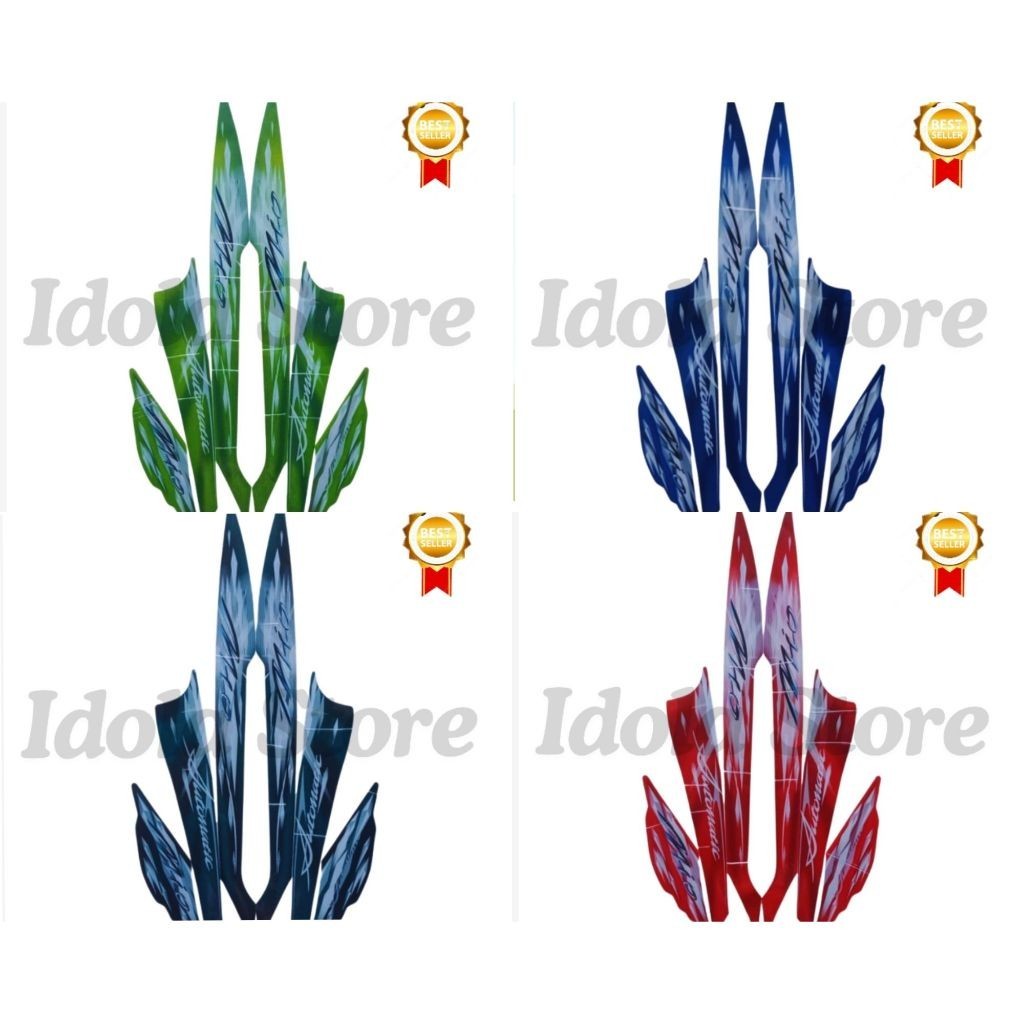 STIKER STRIPING STANDART MIO SPORTY 2009 LIS LES BODY MIO SPORTY 2009