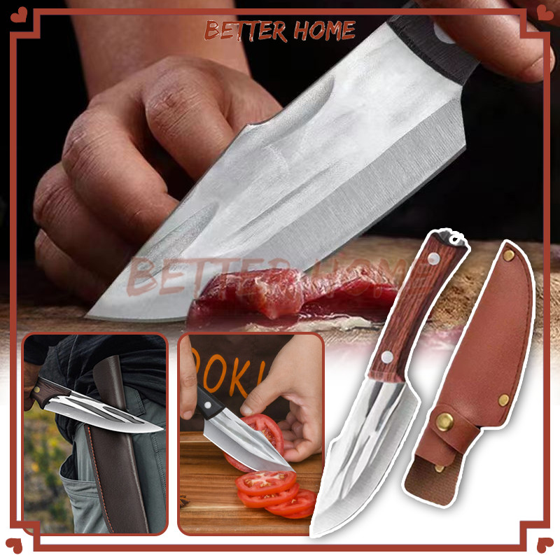 Pisau Daging/ Carbon Steel Anti Rust Knife/Pisau Dapur Koki Jepang/Stainless Steel Pisau