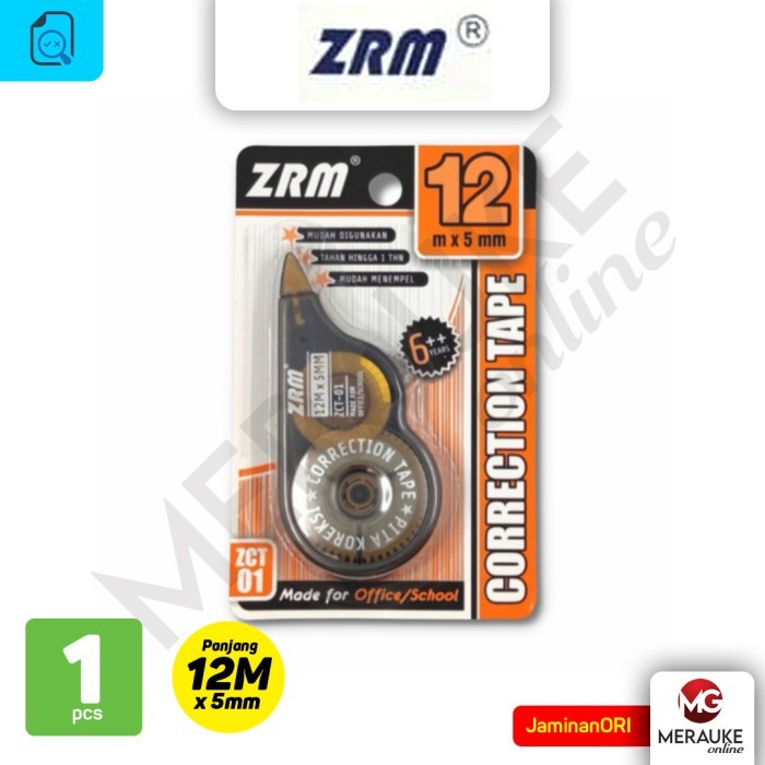 

ZRM Correction Tape ZCT-01 12m x 5mm