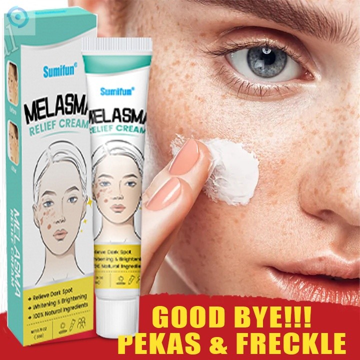 COD⚡Sumifun Flek Hitam Krim Bintik Pemutih Niacinamide 20G Penghilang Flek Hitam Membandel Mencerahk