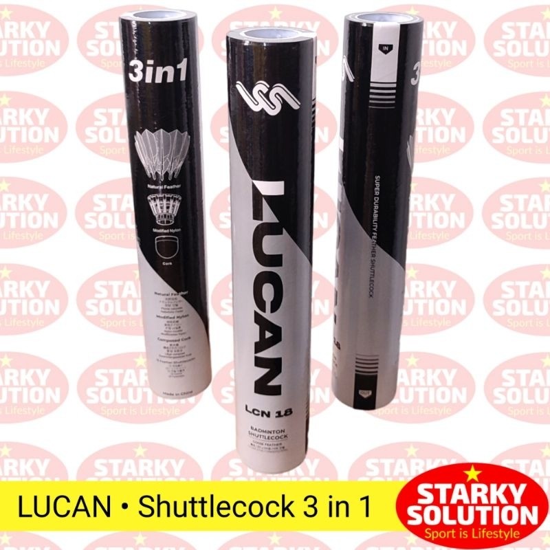 HY76T Shuttlecock 3 in 1 LUCAN LCN 18 Kok Kock Badminton Bulutangkis 3in1 Original