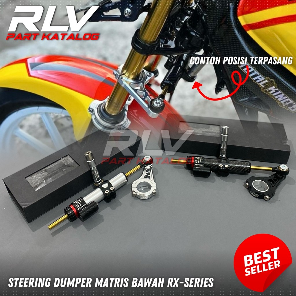 STABILISER STABILIZER SETANG STANG YAMAHA RX KING RX K RX Z RX S PLUS STABILISER MATRIS ITALY KARBON