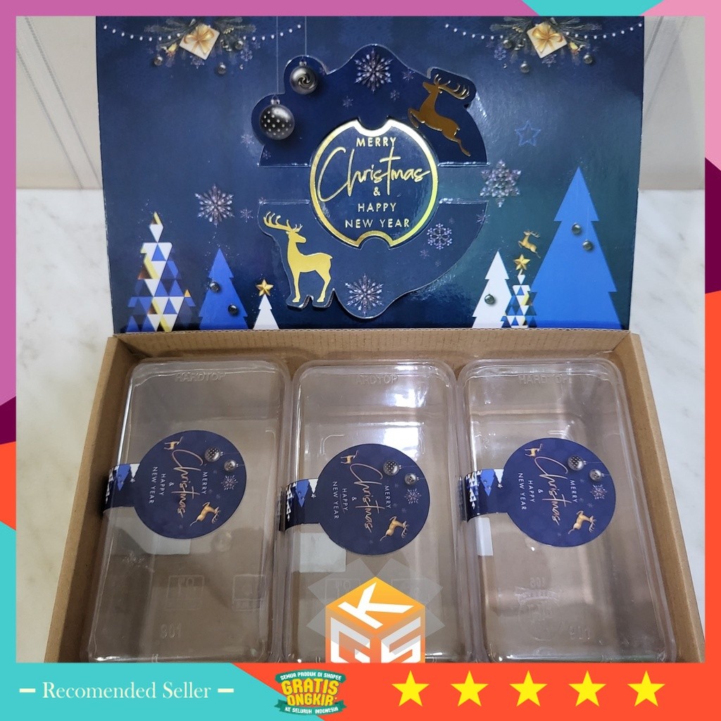 

Hampers Natal Keren Unik Lucu Murah kekinian / 10pcs Dus Natal Box Hampers Natal Kue Kering ukuran Toples 350gr