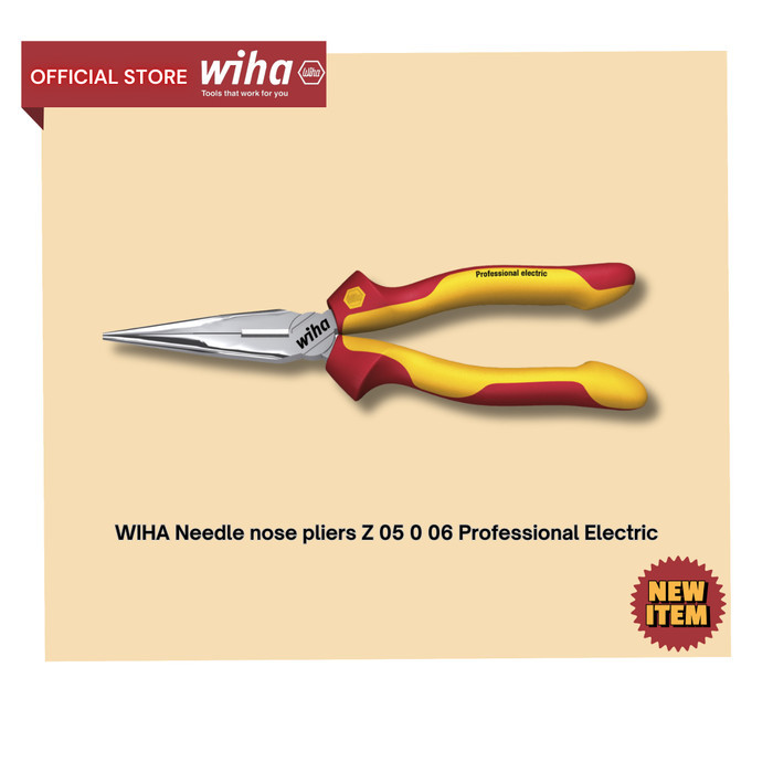 WIHA Needle Nose Pliers Tang Z 05 0 06 Professional Electric Original - Official Wiha Indonesia