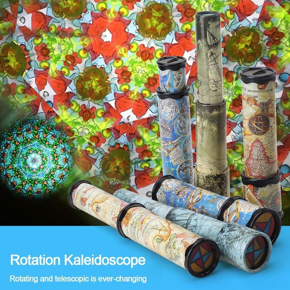 

Plastic Rotation Kaleidoscope Paper 21/30/27cm Magic Changeful Kaleidoscope Adjustable Colorful Fancy Colored World Toys