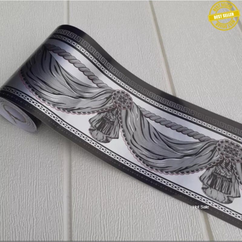 List wallpaper dinding 10cmx 10m border list wallpaper 10 meter list foam