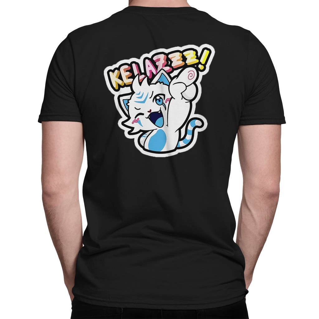 Kaos EMOTE KELAZZZ Mobile Legends Emot Kelazz ML MLBB Legends Lengan Pendek Hitam Combed 30S