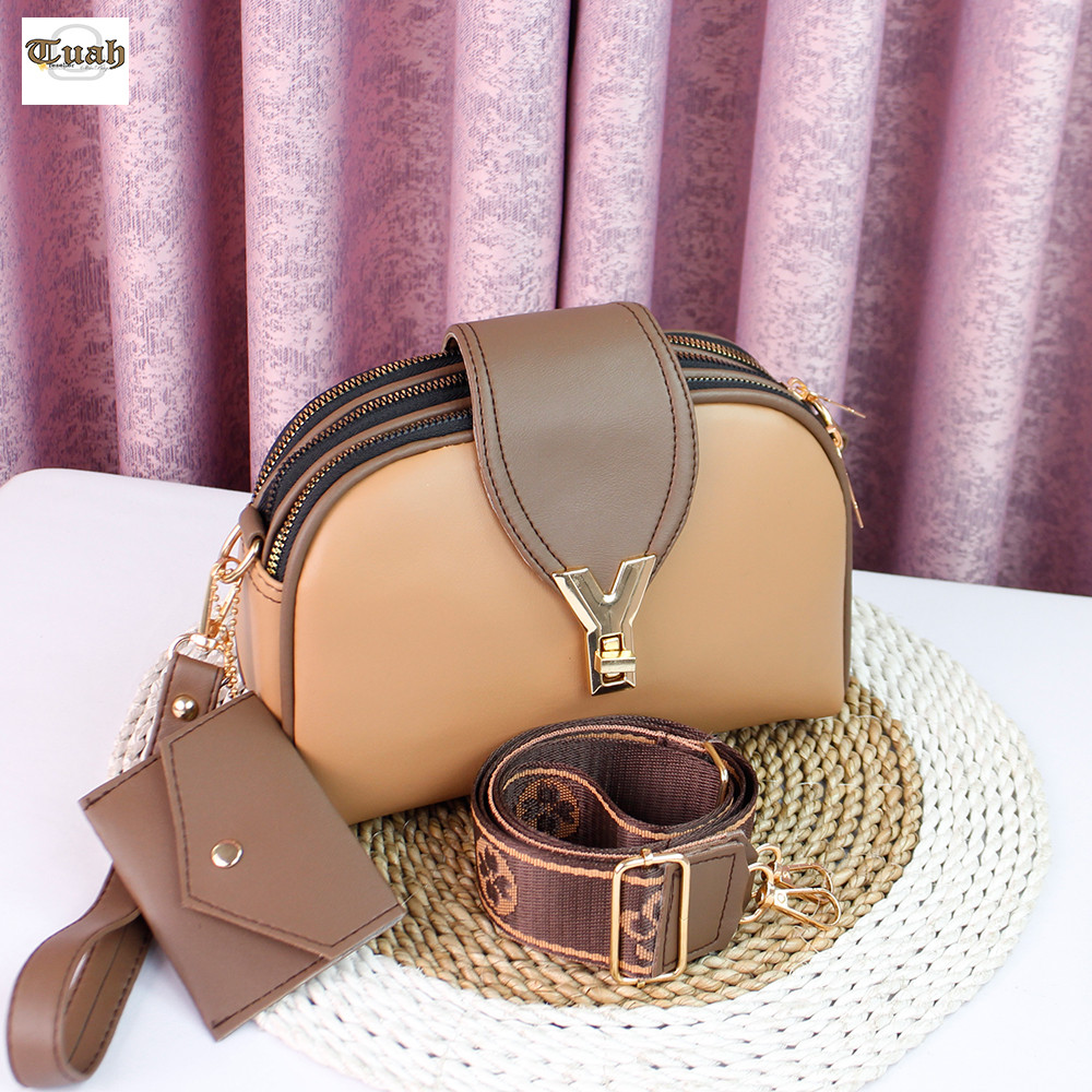 Tas Selempang & Handbag Wanita " CECILLA_STORE "  Tas Dompet 3 Ruang   Premium LokaL SEMI KW Series 