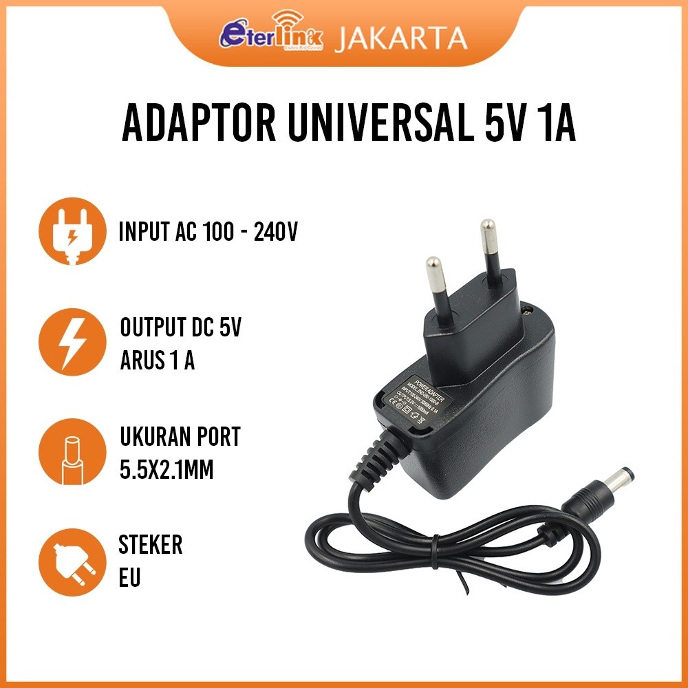TAMBAHAN USB HUB 5 VOLT - 1 AMPERE / 5V-1A ADAPTOR UNTUK POWER