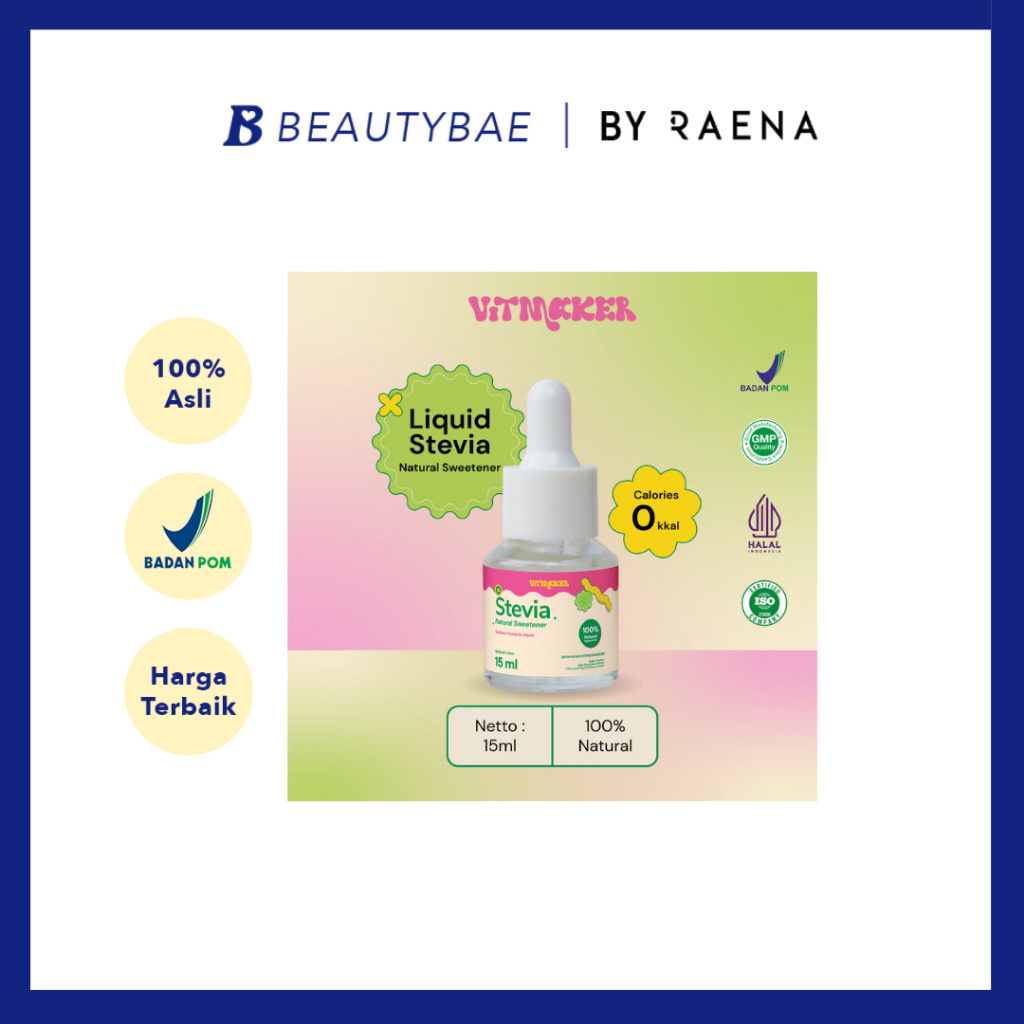 

Vitmaker Liquid Stevia Pemanis Alami | 15ml