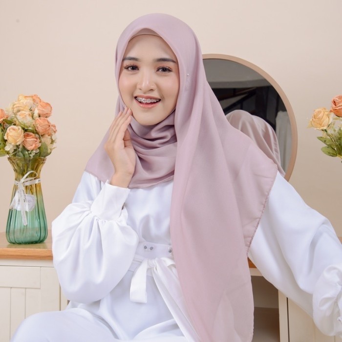 Kerudung Paris Nude / Hijab Paris Polos Nude / Jilbab Paris Nude