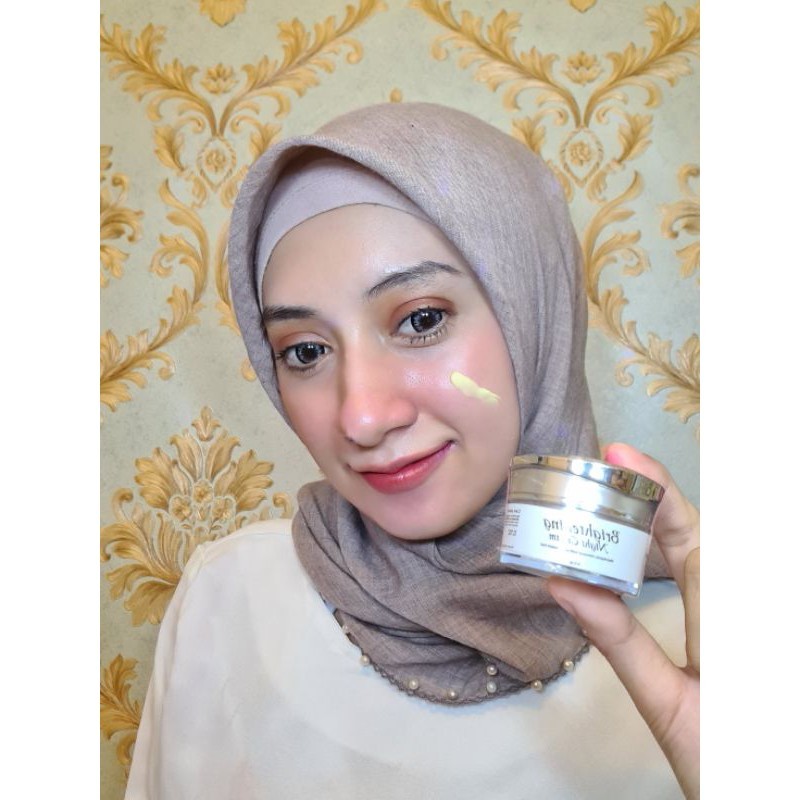 Night Cream Normal Brightening Glow (Kulit Normal) Shimmer and Shine Skincare byla beauty