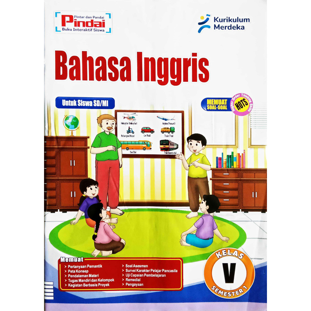 Buku LKS Bahasa Inggris Kelas 5 SD/MI kurikulum Merdeka Semester 1