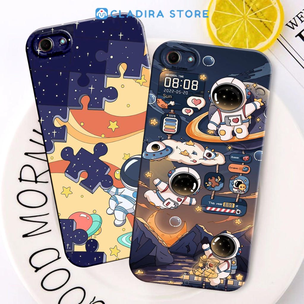 [Cladira Store] SOFTCASE OPPO A83 Motif Astronot Cute Aesthetic Terbaru - Case Oppo - Oppo a83 - Cas
