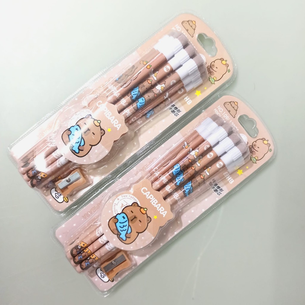 

CHN SET PENSIL DAN RAUUTAN ISI 12PCS CAPYBARA CHCB14