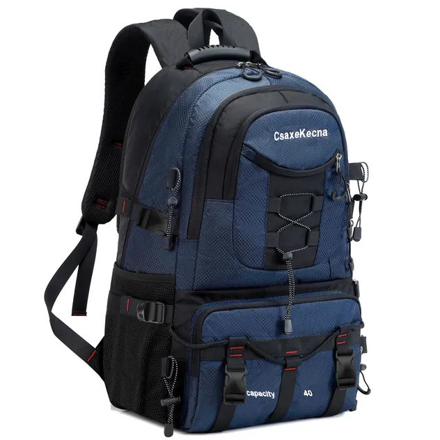 tas ransel backpacker tas Traveling Pria Wanita Anti air termurah - navy