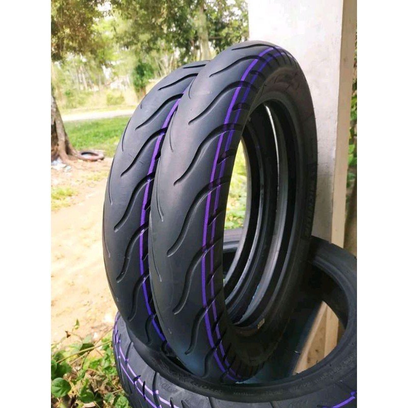 Ban bekas sepasang metik Ukiran ring 14 Merk MICHELIN ukuran 90/90_80/90-14
