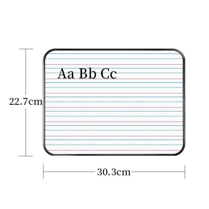 

papan tulis dua sisi two side wipe clean writing board - Black