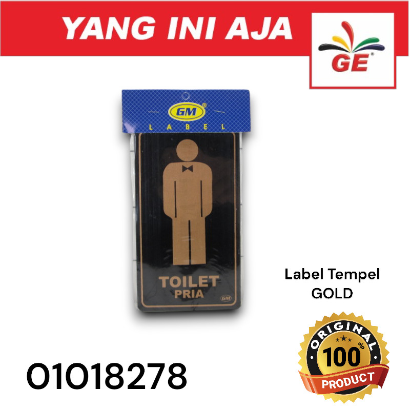 

Label GM Medium Toilet Pria Gold - 01018278