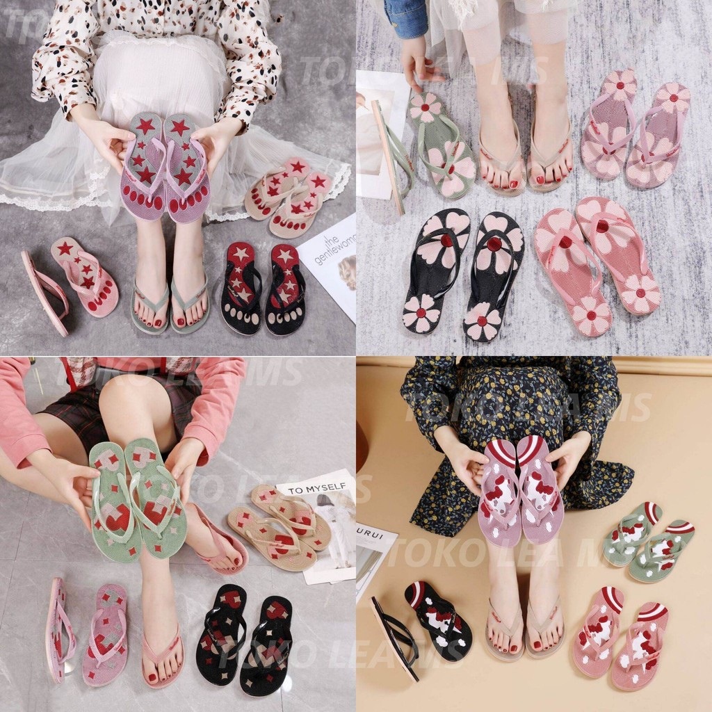 Sandal Jepit Refleksi Terapi Sandal Duri Wanita