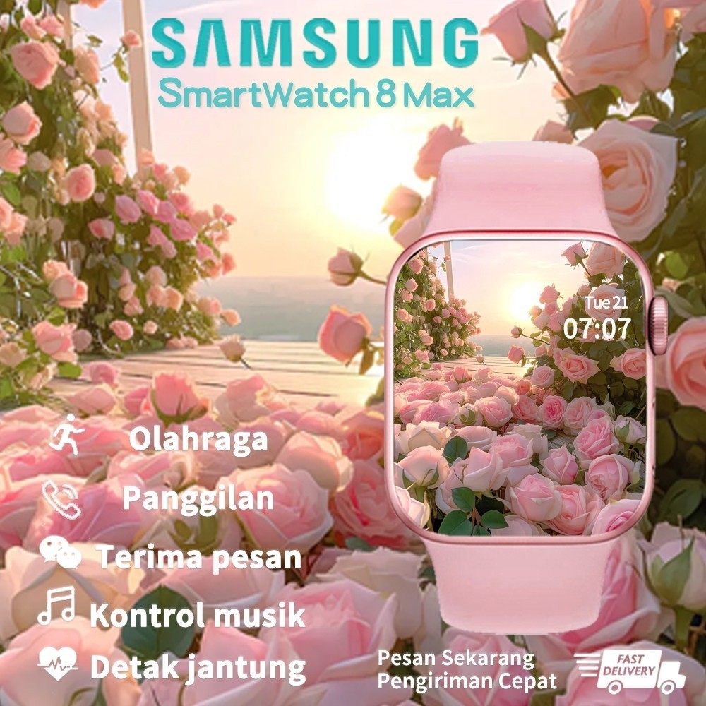 [HOTTEST PROMO] [COD100%ORI]Samsung Wanita Smartwatch 8 pro jam pintar i9 pro max NFC jam tangan Sma