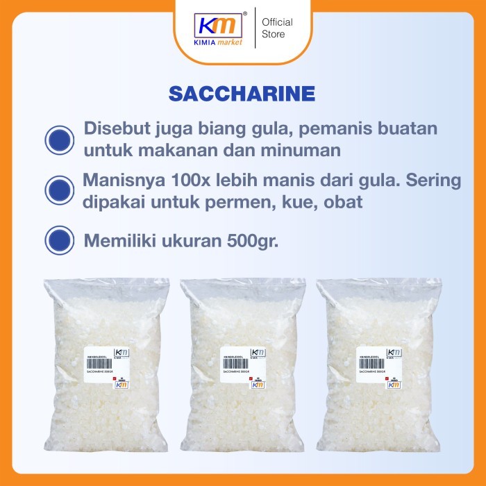 

Sakarin / Saccharine / biang gula / bahan tambahan pemanis