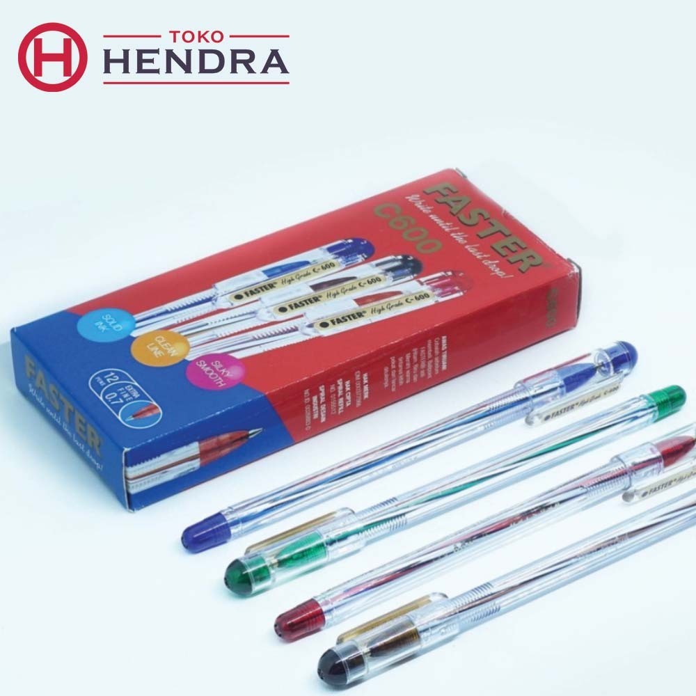 

FASTER Pulpen Hitam Dan Biru Model C-600