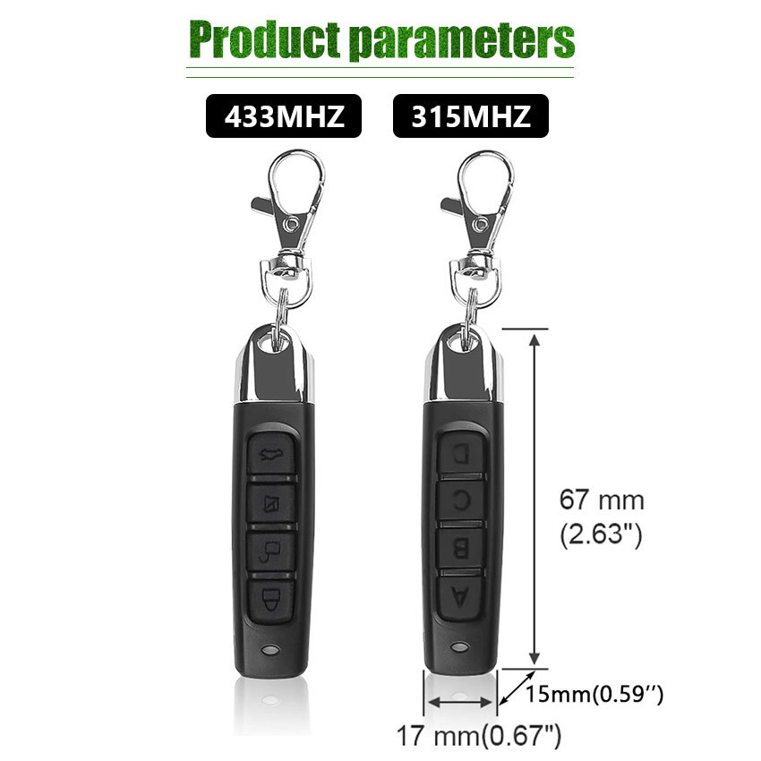 Duplikat remote mobil Garasi universal 433MHz 315MHz AST