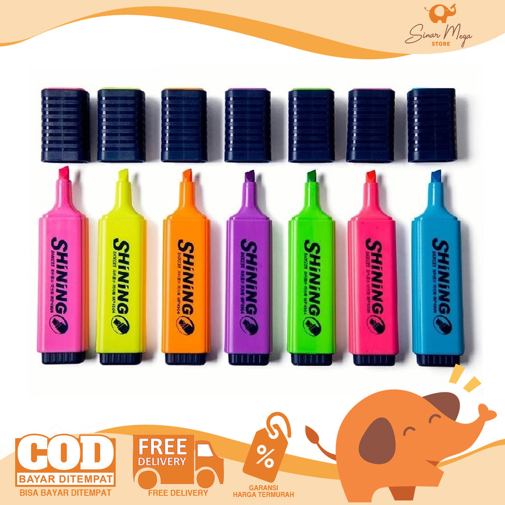 

BaoKe Highlighter Shining Coloring MP4904 - Dye-Based Ink Spidol Penanda Warna Murah Berkualitas
