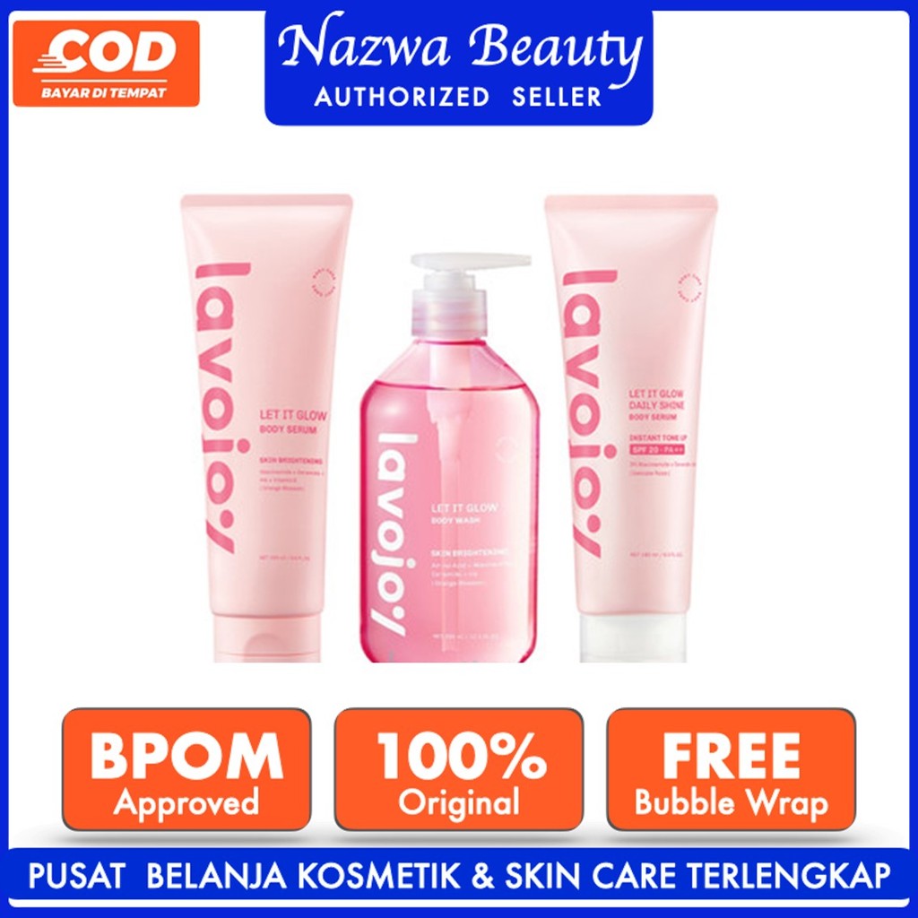 NazwaBeauty lavojoy Let It Glow Body Serum Skin Brightening Upgraded Version + Body Serum Instant To