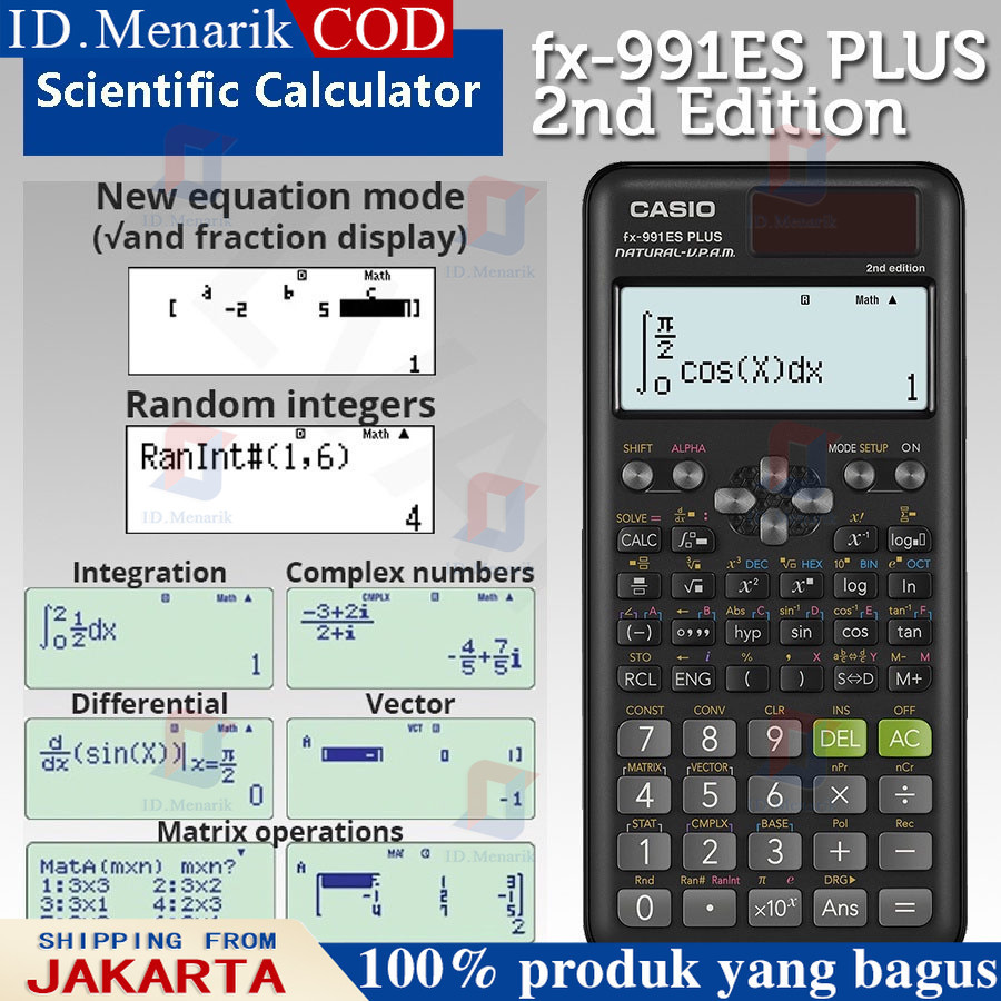 

Kalkulator Scientific Casio FX-991EX Kalkulator Scientific Casio ilmiah FX-991EX Classwiz Asli dan Bergaransi FX-991CW Kalkulator Ilmiah Original 991ES-Plus Kalkulator Casio Scientific Calculator Casio Scientific Kalkulator Scientific Casio 82ms