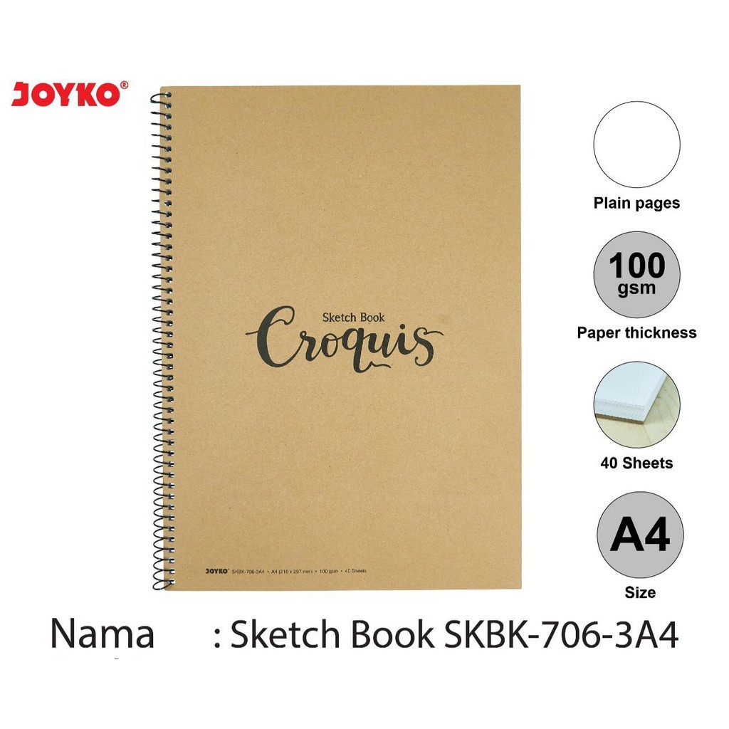 

Sketch Book Skbk 706 3 A4