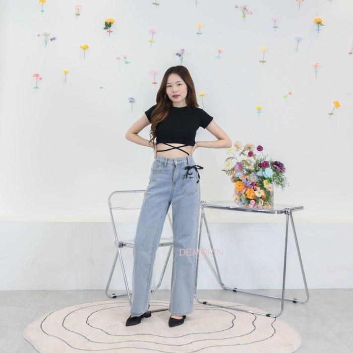 MURAH✨ - CELANA JEANS PANJANG BAGGY BOYFRIEND JEANS WANITA KEKINIAN - XL