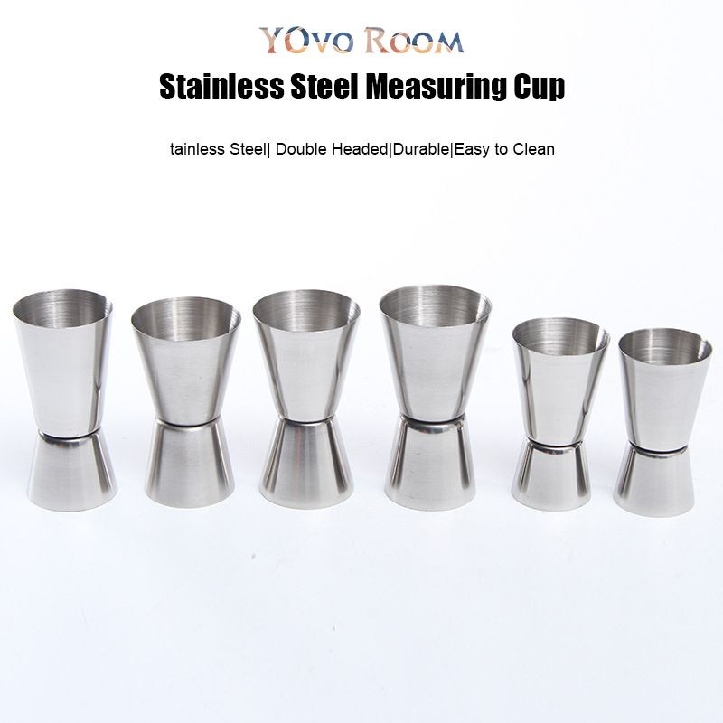 

Jigger Stainless measure 25/50ml cc Measuring Cup Gelas Ukur Gelas Takar Takaran Jigger YOvo