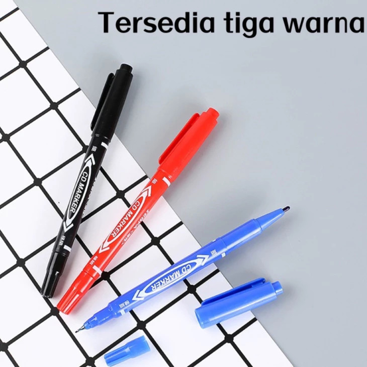 

Pensil Spidol Hitam Biru Merah Tahan Air Dengan Ujung Sangat Halus Yang Tidak Bisa Dihapus