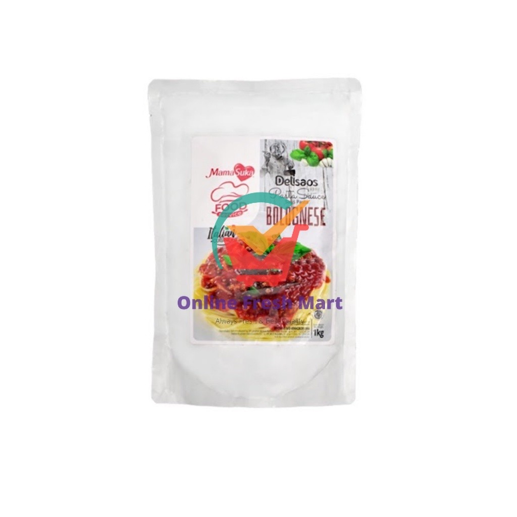 

Mamasuka Delisaos Saus Pasta Spaghetti Bolognese 1kg - Online Fresh Mart Denpasar
