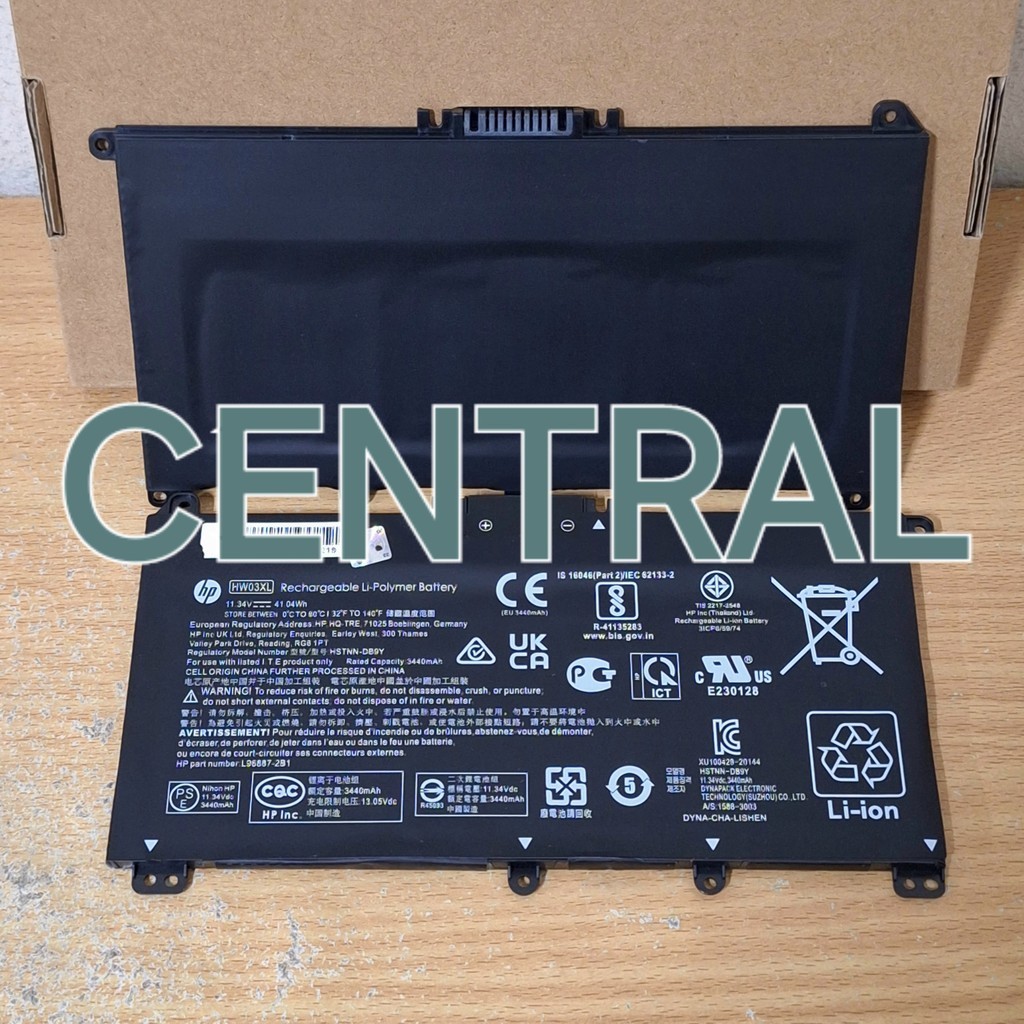 BATERAI LAPTOP HP MODEL HW03XL L96887-2B1 FOR LAPTOP Pavilion 15-EG0000NO Pavilion 15-EH0000NO Pavil