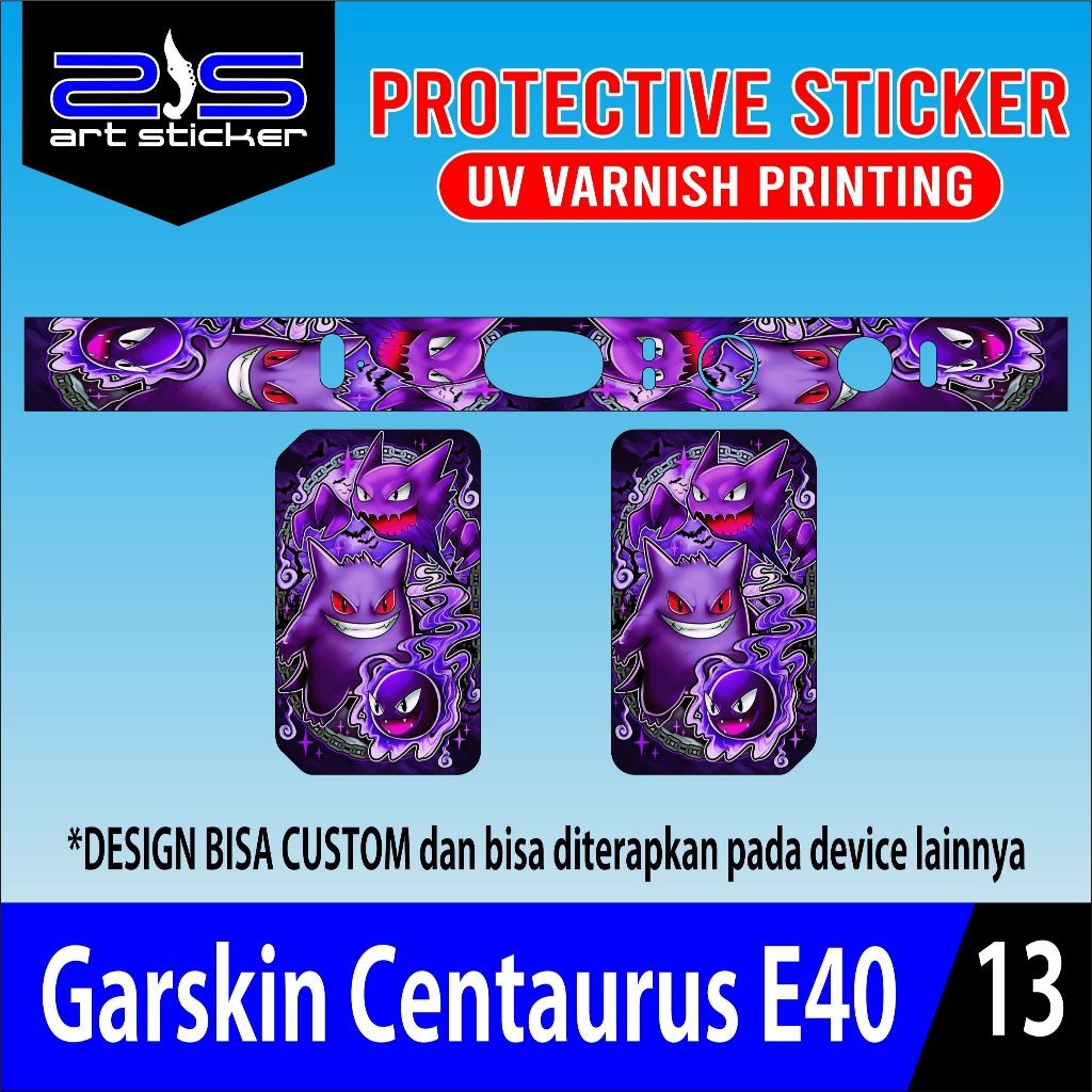 

Stiker E40 Pokemon UV Varnish Printing