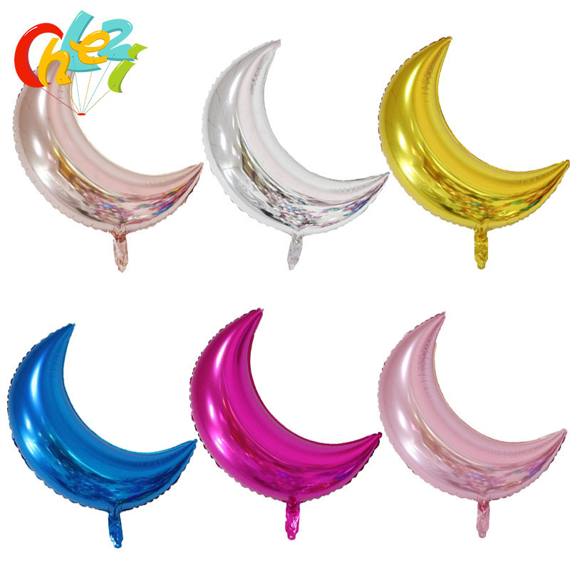 

1Pcs 28Inch Big Moon Balloons Rose Gold Aluminum Foil Air Balloon Christmas Wedding Baby Birthday Decor Party New Year Supplies