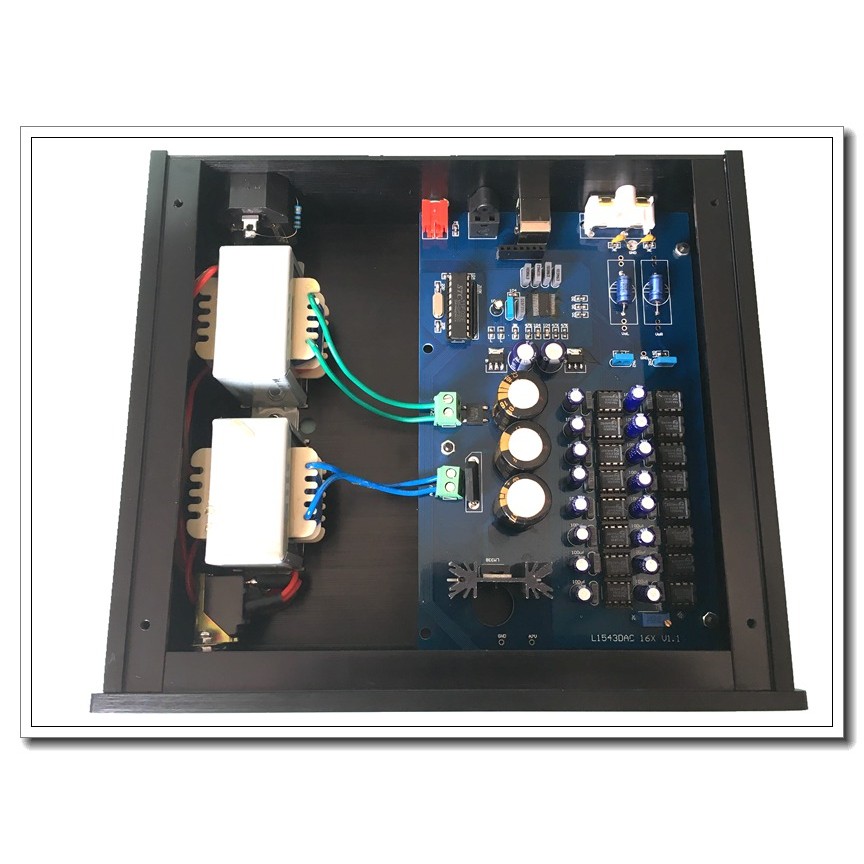 Hot sale New Release Finished L1543DAC 16X Sixteen Parallel TDA1543 HiFi Audio DAC Decoder Digital /