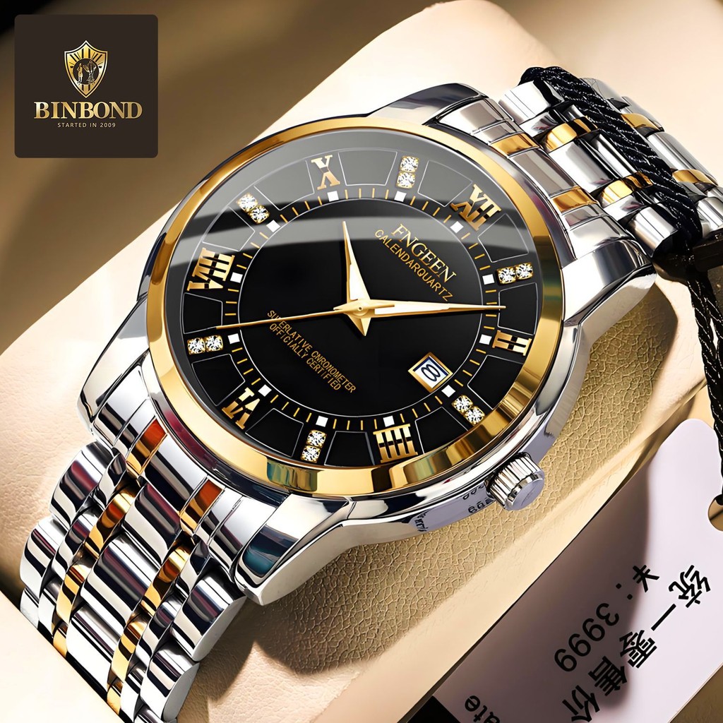 

Jam Tangan Pria Kalender Fashion Santai Bisnis Jam Tangan Pria Ultra-tipis Tahan Air Lintas Batas Terlaris Jam Tangan Kuarsa Pita Baja Hitam